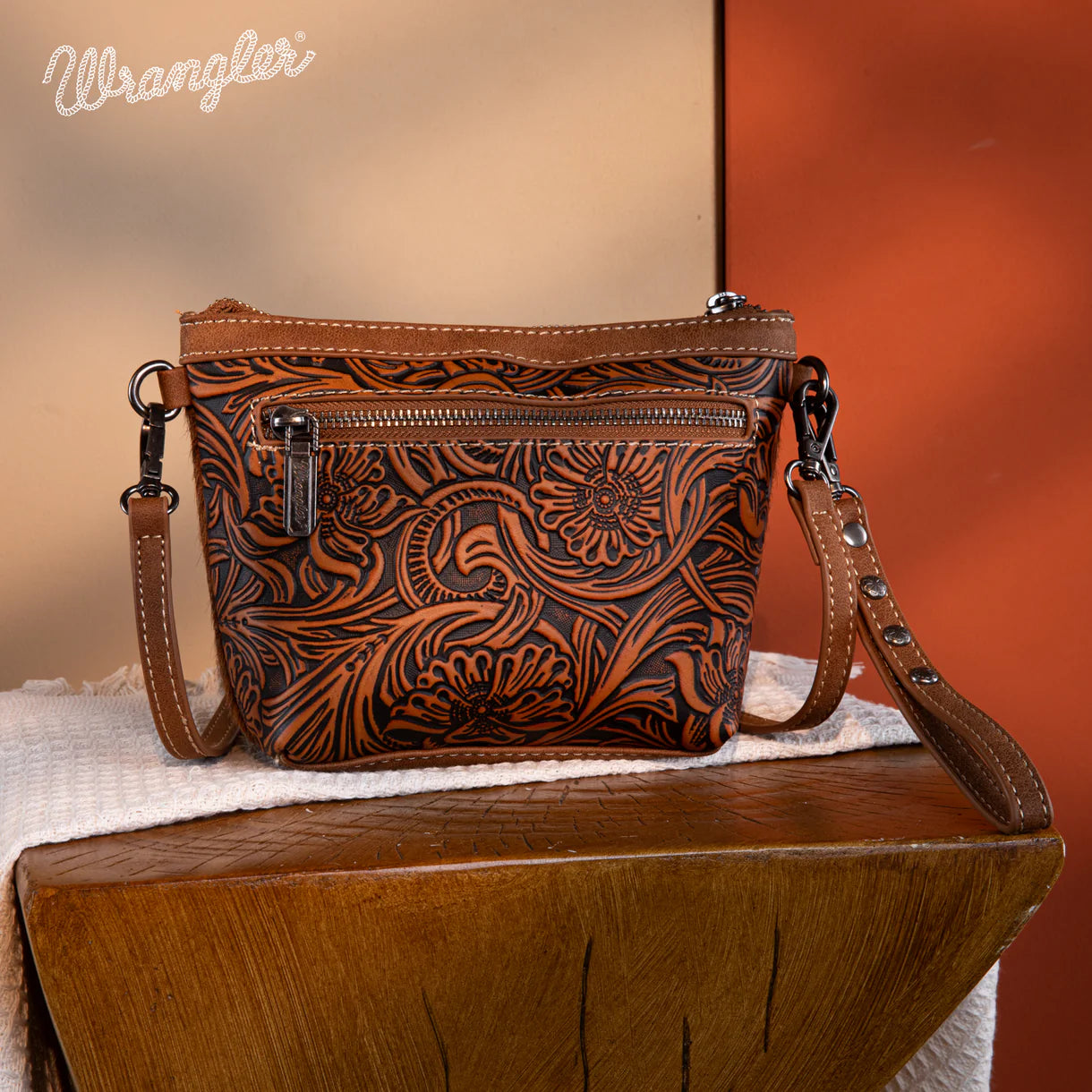 Wrangler Genuine Hair-On Cowhide Crossbody WG169-1812