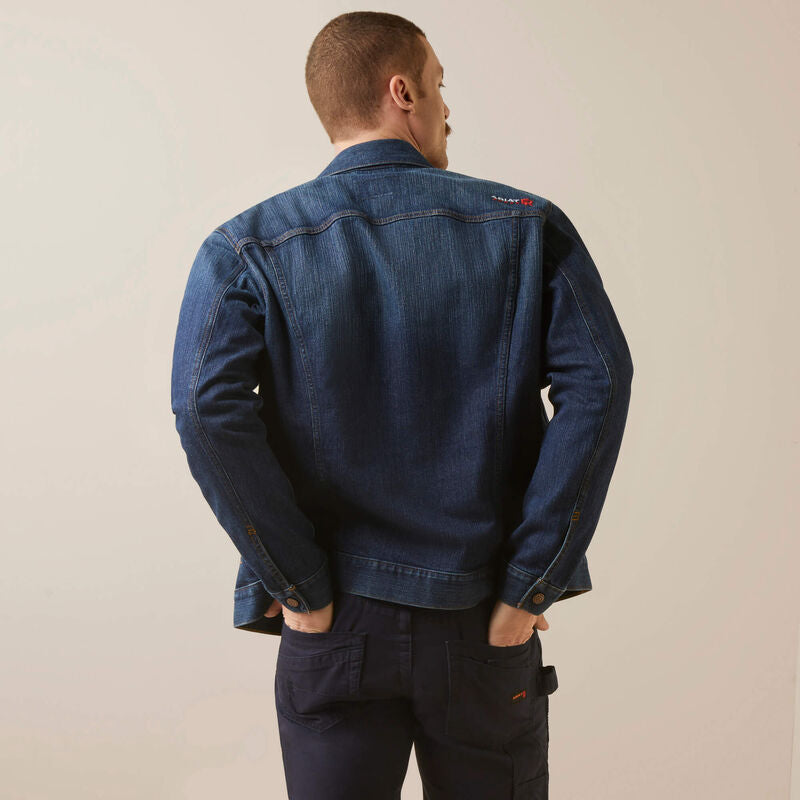 Ariat Men’s FR Durastretch Trucker Jean Jacket, Riley 10041075