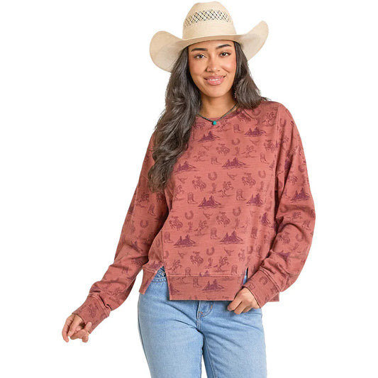 Rock & Roll Ladies Pullover, Long Sleeve BW91T08115