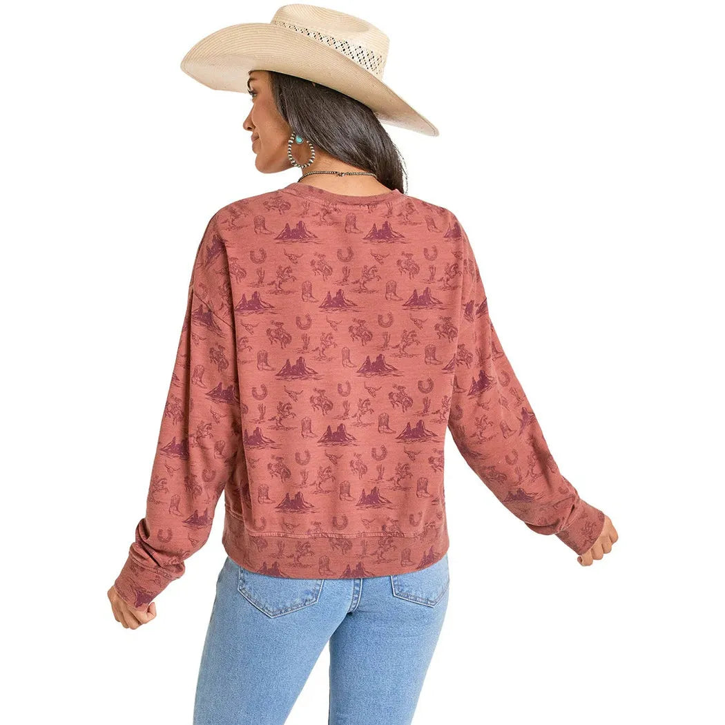Rock & Roll Ladies Pullover, Long Sleeve BW91T08115