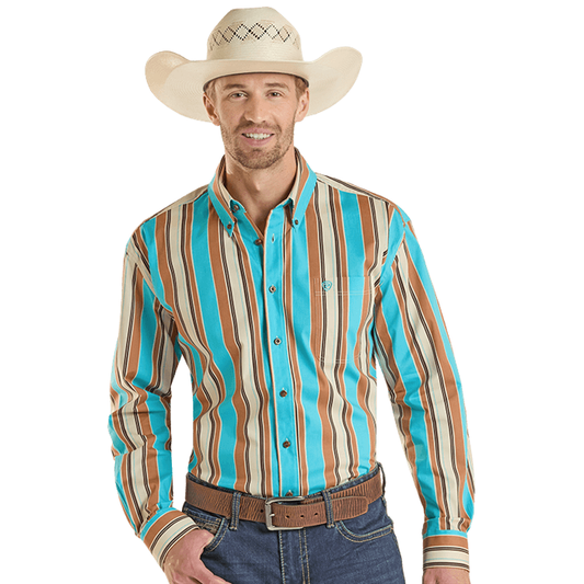 Rock & Roll Men’s, Snap, Long Sleve Shirt, Modern Fit, BMB2S08652