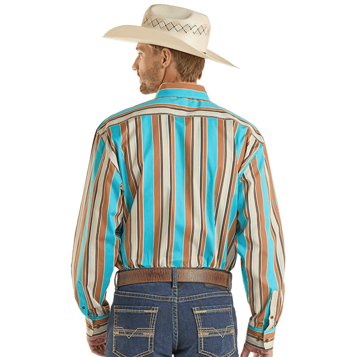 Rock & Roll Men’s, Snap, Long Sleve Shirt, Modern Fit, BMB2S08652
