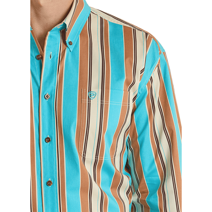 Rock & Roll Men’s, Snap, Long Sleve Shirt, Modern Fit, BMB2S08652