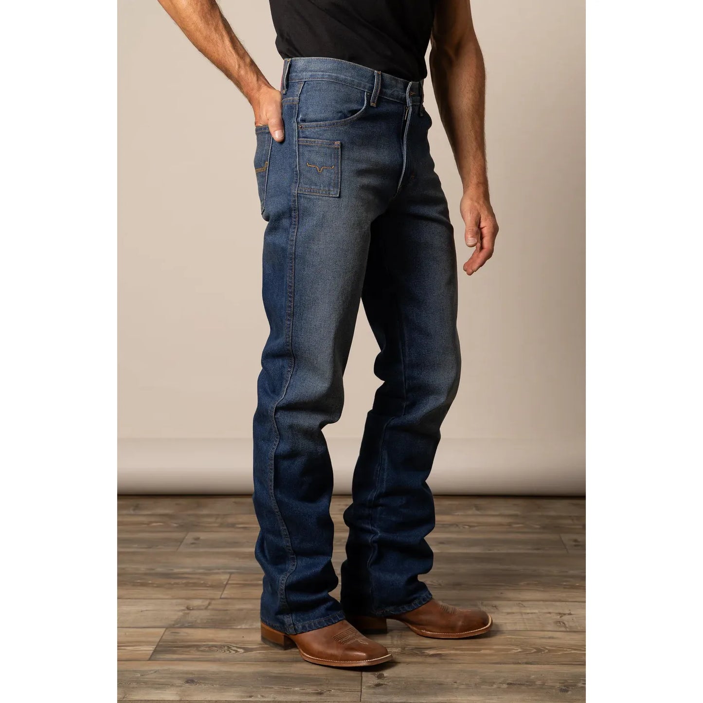 Kimes Men’s Jean Stewart, Mid Rise, Relaxed