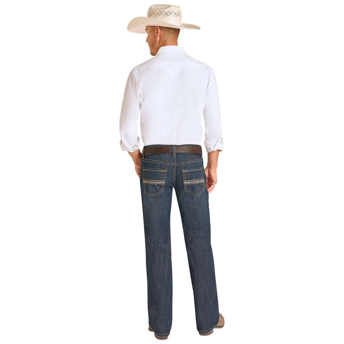 ROCK & ROLL Men’s JEAN - Regular Fit, Medium Vintage, Pistol Straight Boot, BM1PD09118