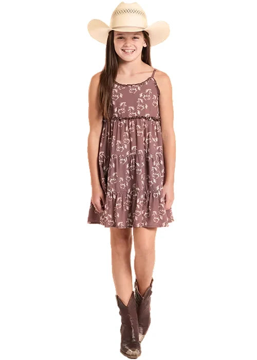 Rock & Roll Girl’s Dress- Horse print BGD0R08817