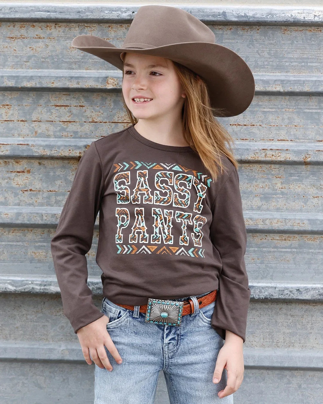 Cruel Girl 'Boots, Bows, Rodeo' Long Sleeve Girl's T-Shirt CTK8990011