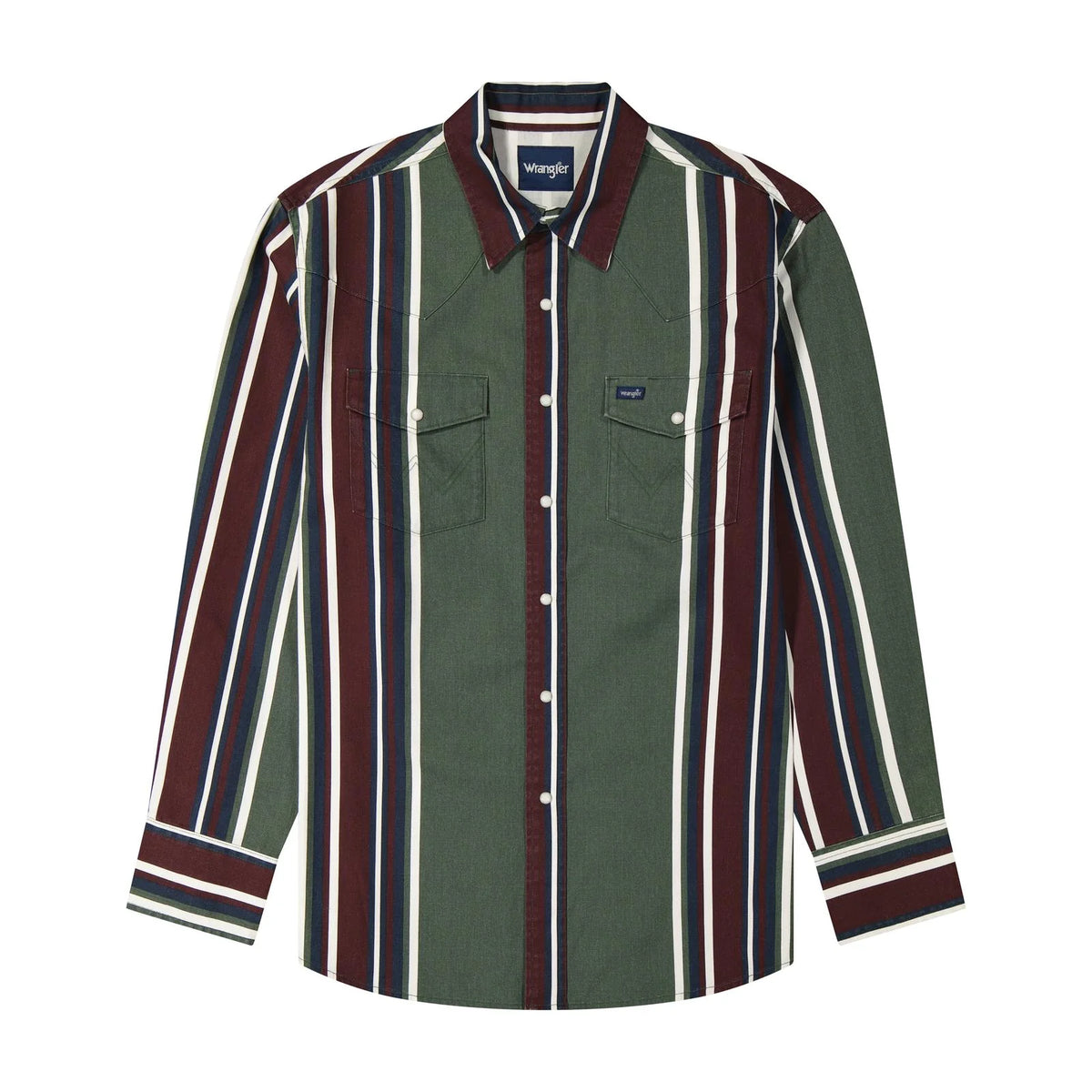 Wrangler Men's Vintage-Inspired Brushpopper Western Snap  112385788