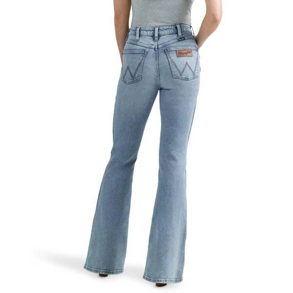 Wrangler Retro Ladies High Rise Flare Jeans