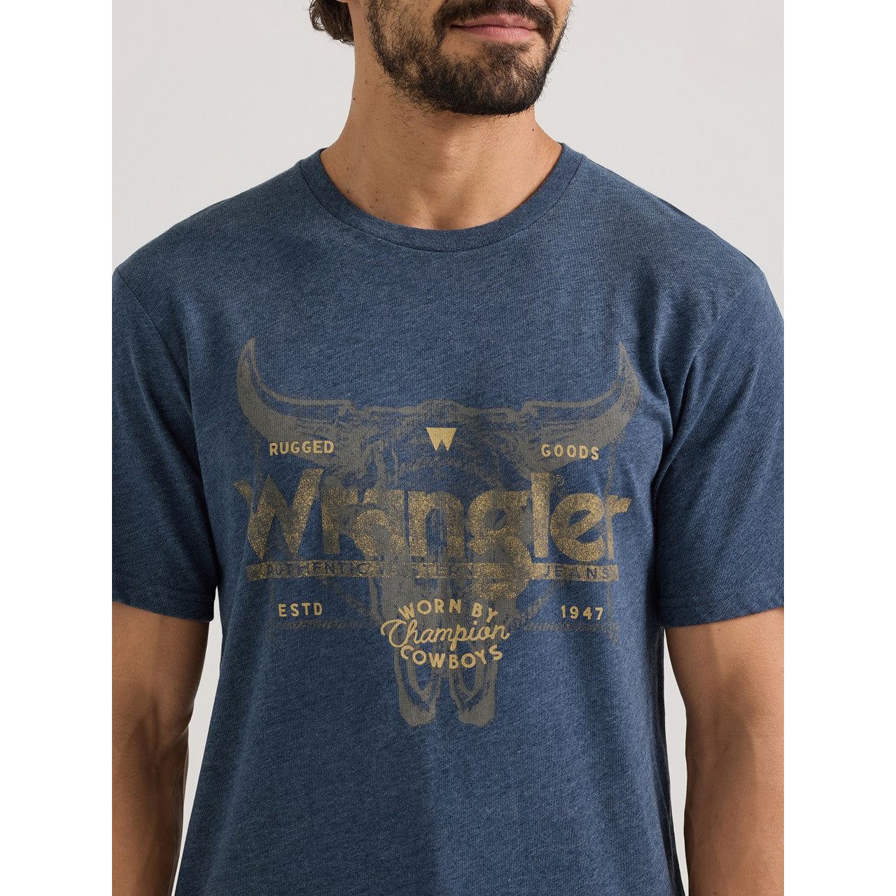 Wrangler Men's Graphic Dark Sapphire Short Sleeve T-Shirt