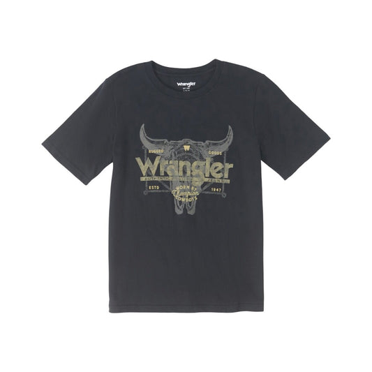 Wrangler Boys Graphic Black T Shirt