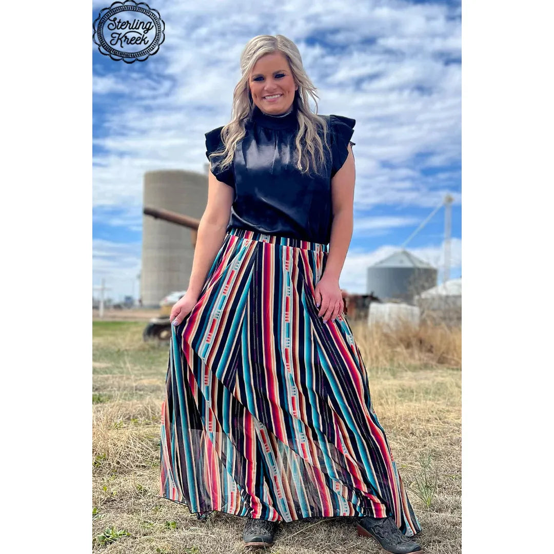 Sterling Kreek Serape Kreek Maxi Skirt