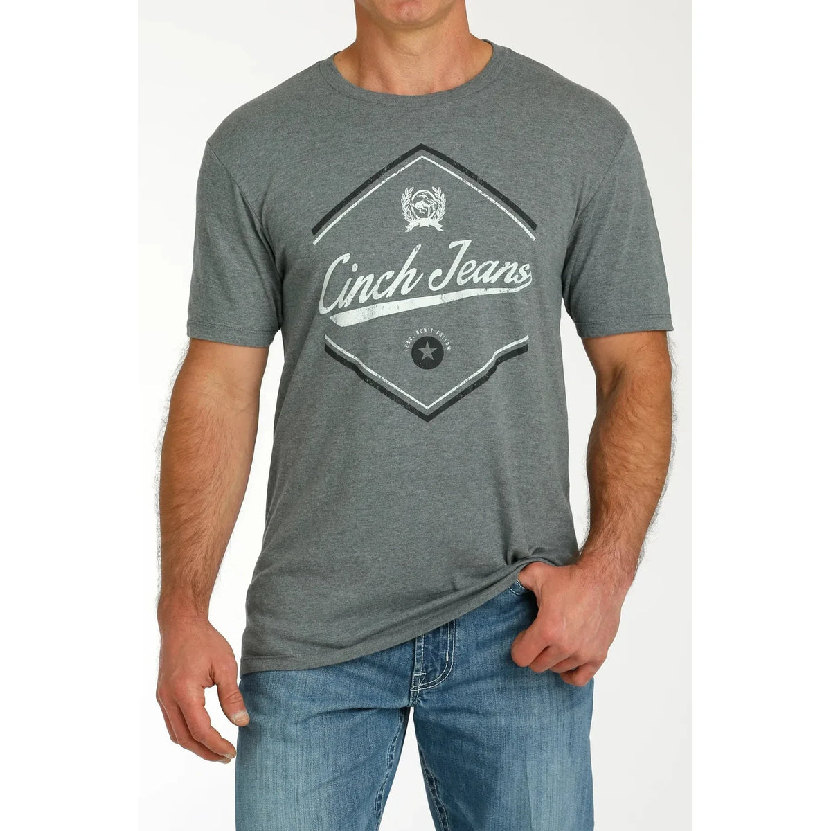 MEN'S CINCH JEANS TEE MTT1690627 GRY