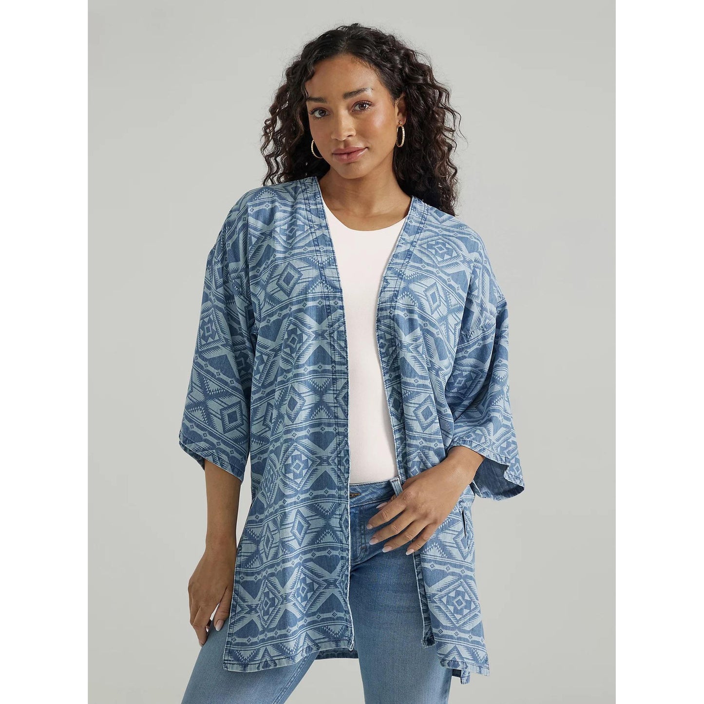 Wrangler Retro Women's Geometric Denim Kimono