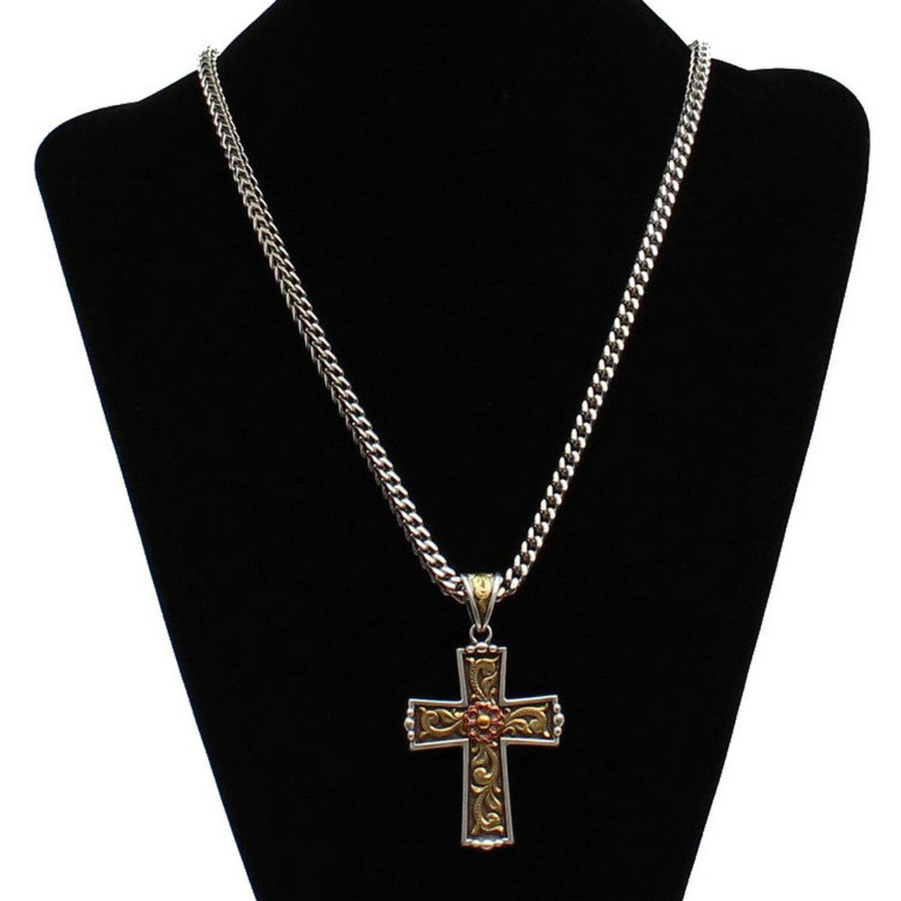 Twister Men's Cross Necklace