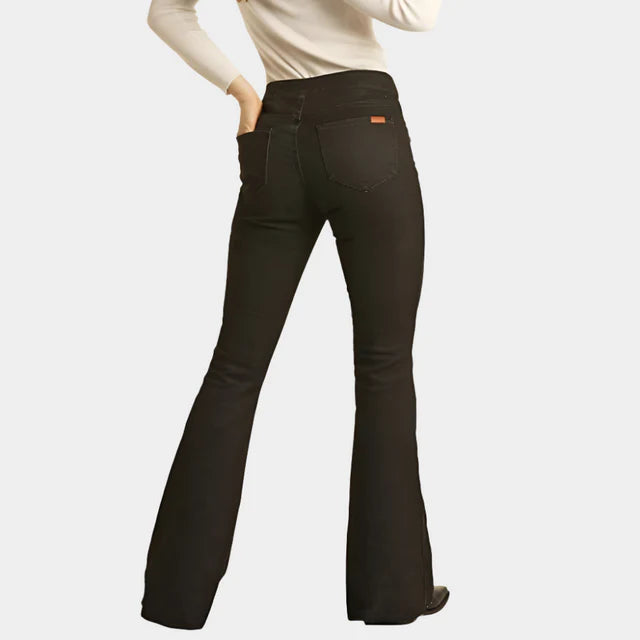 Rock & Roll Ladies Jean REVERSIBLE AZTEC PRINT FLARE BW6PD02928