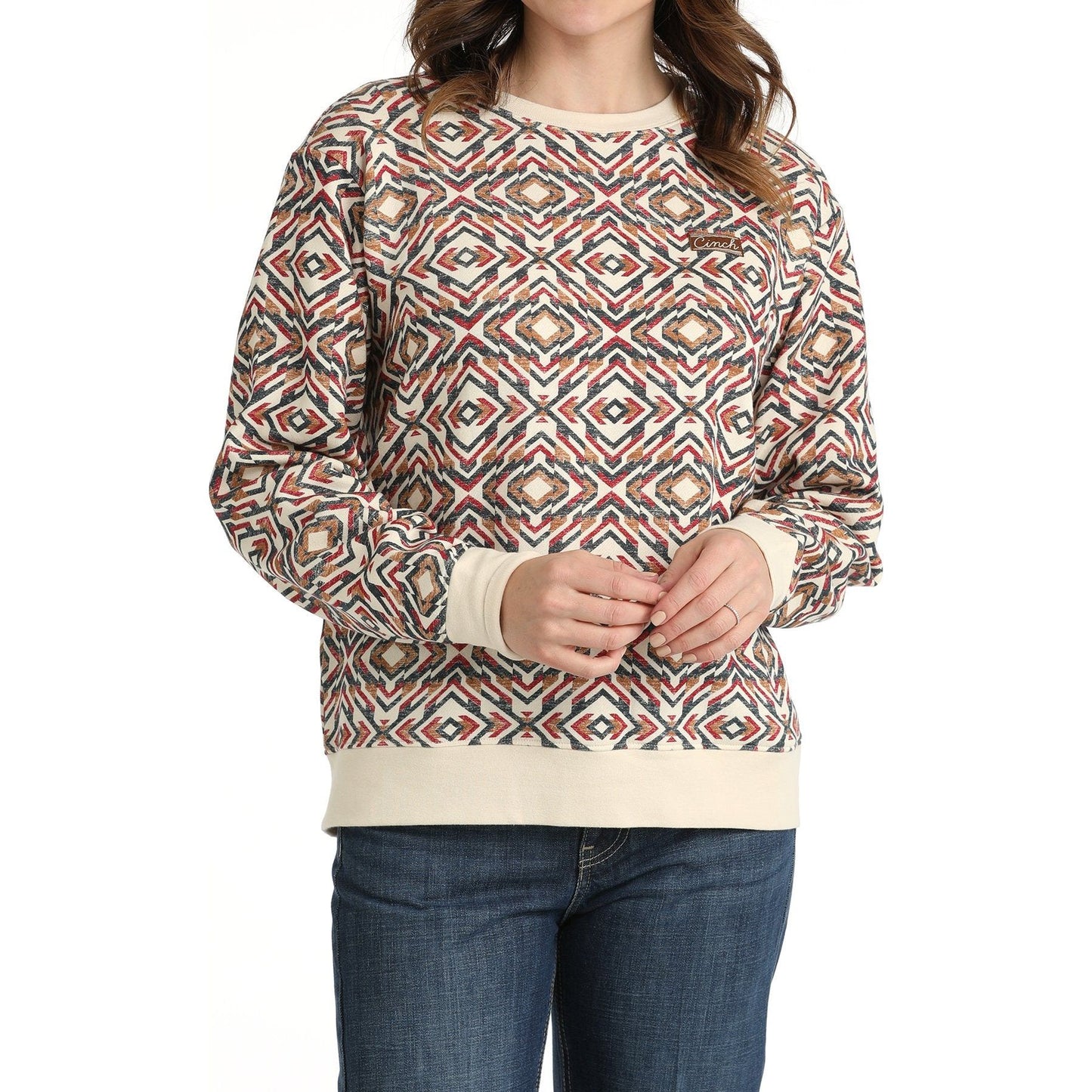 WOMEN'S PRINTED SWEATSHIRT - MULTI #MAK7905003