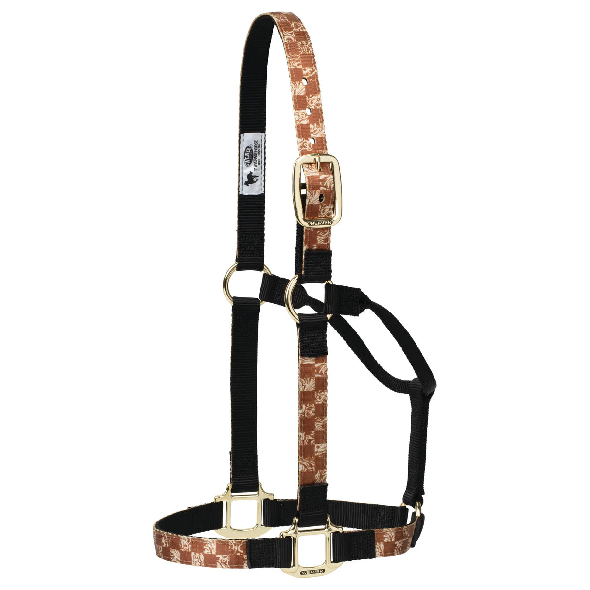 WEAVER PATTERNED NON-ADJUSTABLE HALTER AVERAGE SIZE