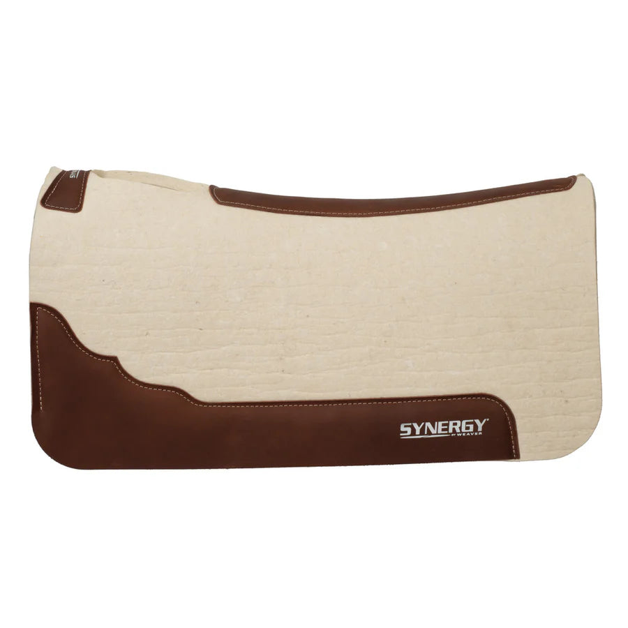 SYNERGY DEEP CONTOUR STEAM PRESSED 100% MERINO WOOL FELT PERFORMANCE SADDLE PAD