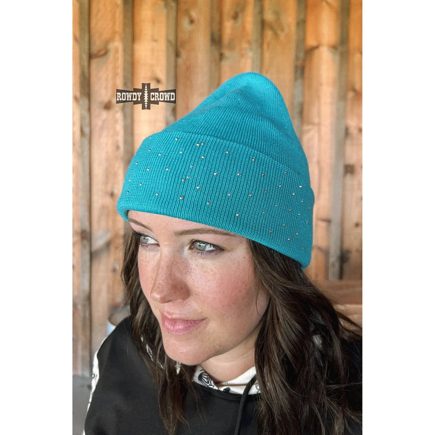 Rowdy Crowd TURQUOISE-Shine Bright Beanie
