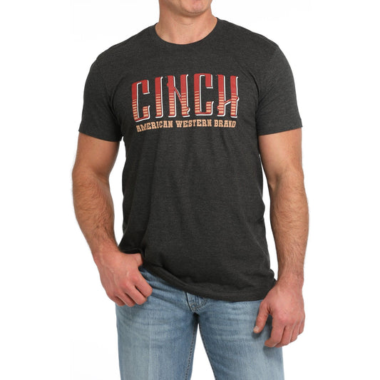 MEN'S AMERICAN WESTERN BRAND TEE - CHARCOAL MTT1690650