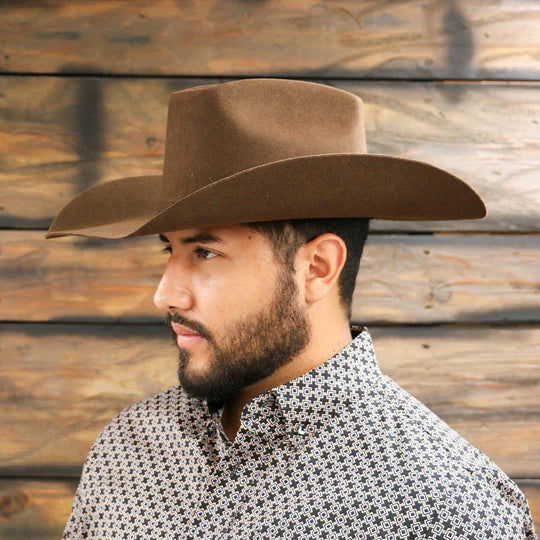 Ariat Mens 2X Wool Two Cord Hatband Pin Felt Hat #A7520247