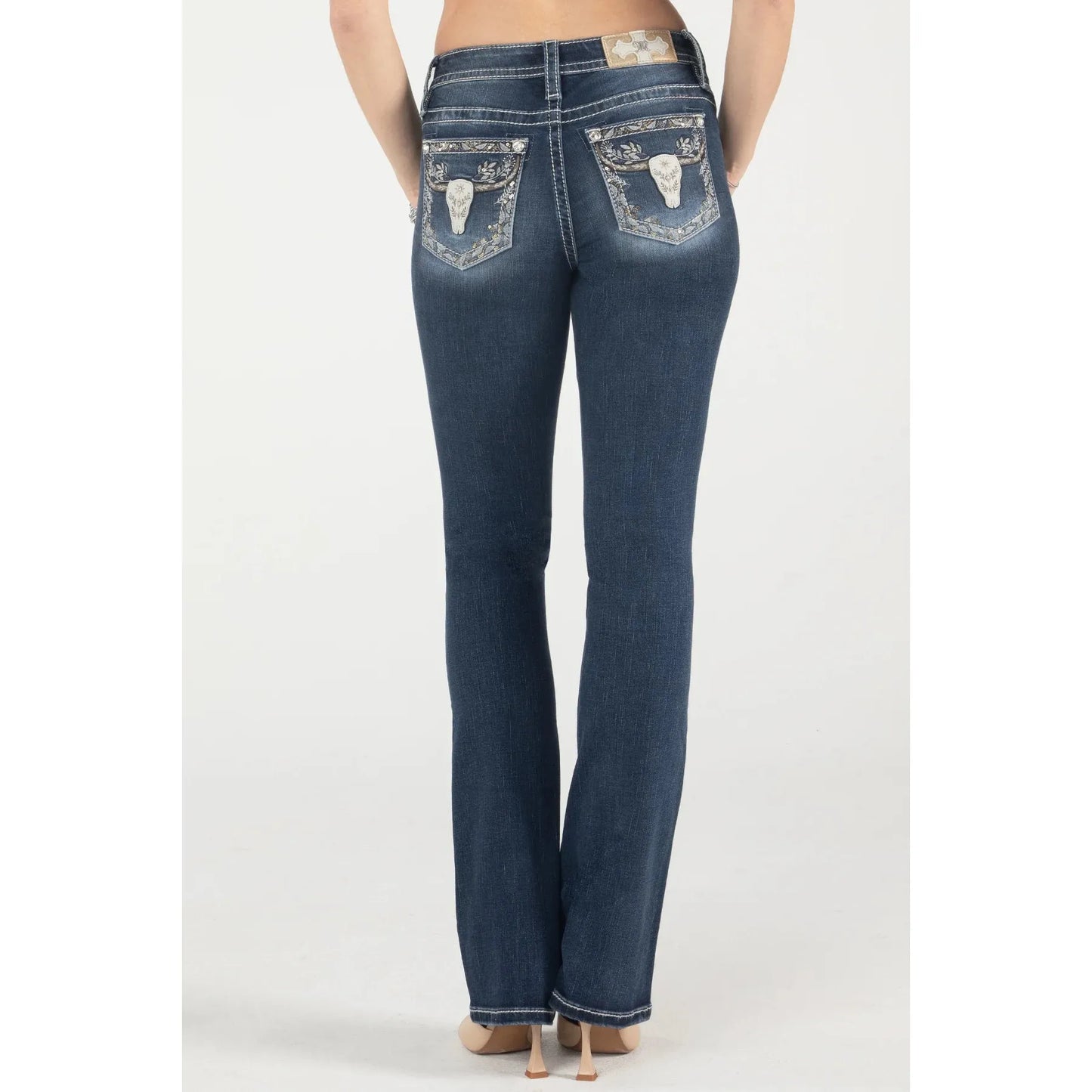 Miss Me Autumn Longhorn Bootcut Jeans #M9241B