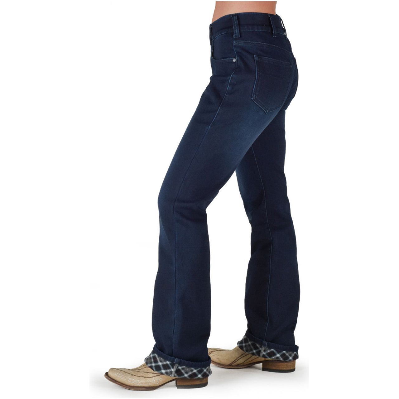 Cowgirl Tuff Pull-On Flannel Jeans