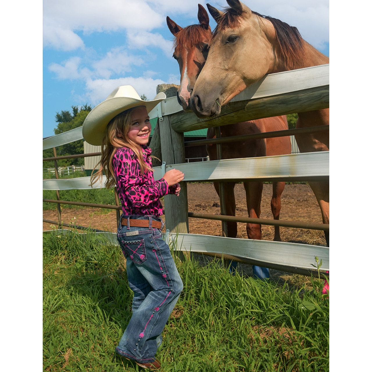 Cowgirl Tuff GIRLS Pink Arrows