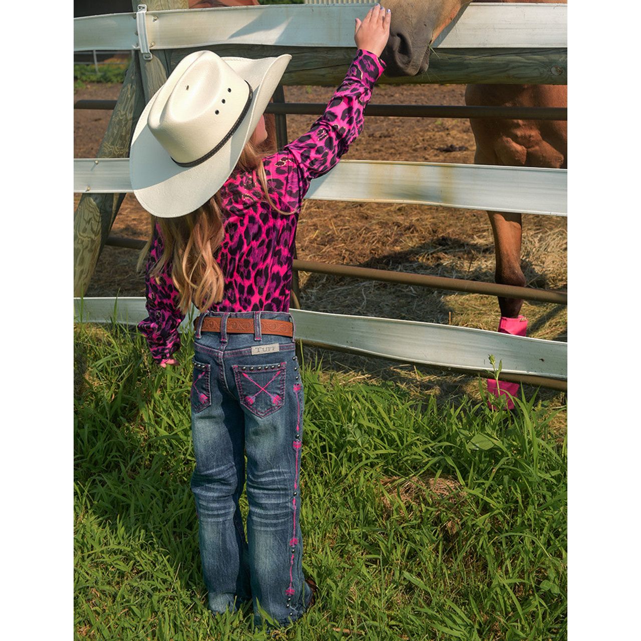 Cowgirl Tuff GIRLS Pink Arrows