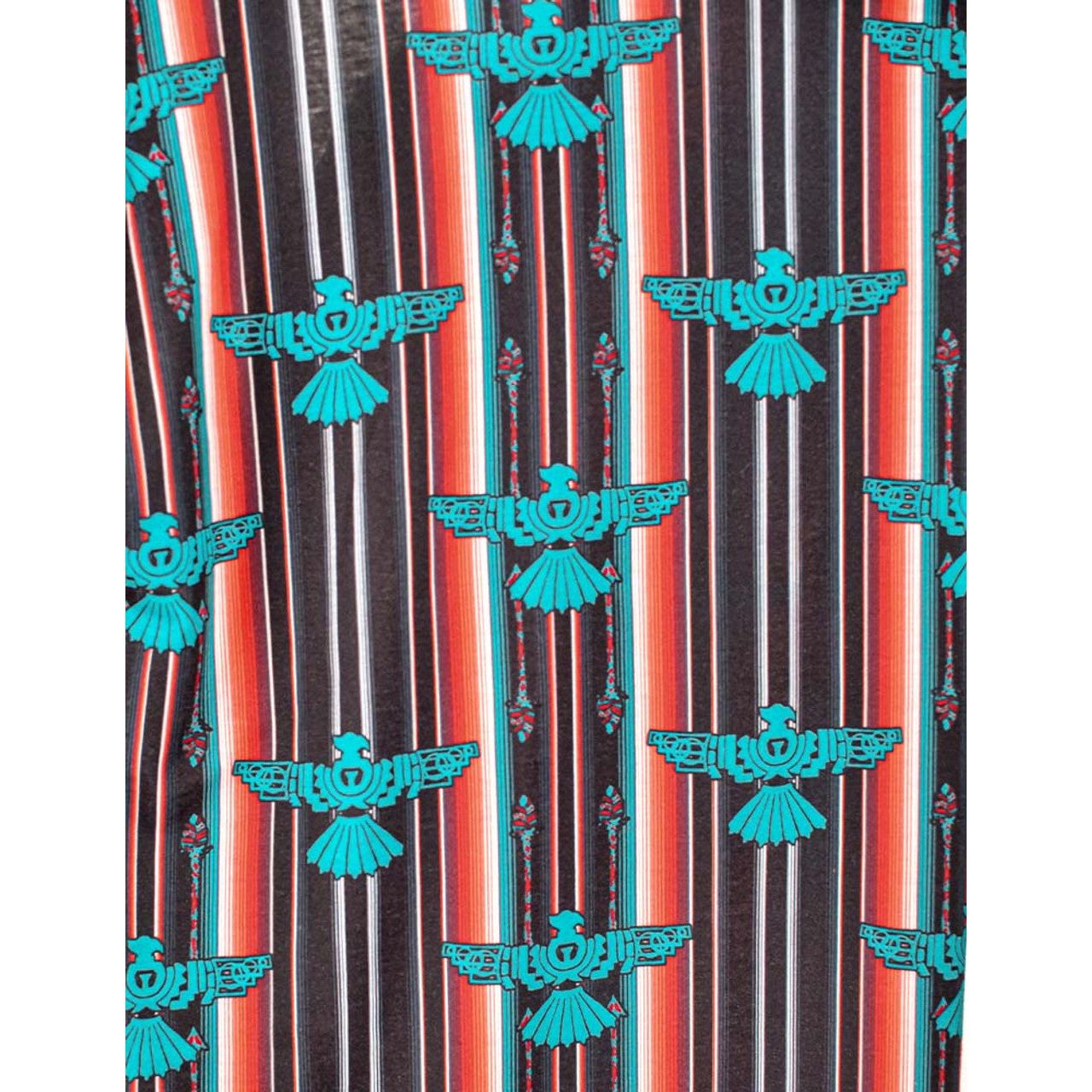 Cowgirl Tuff Pullover Button-Up (Serape Thunderbird Mid-Weight Stretch Jersey)