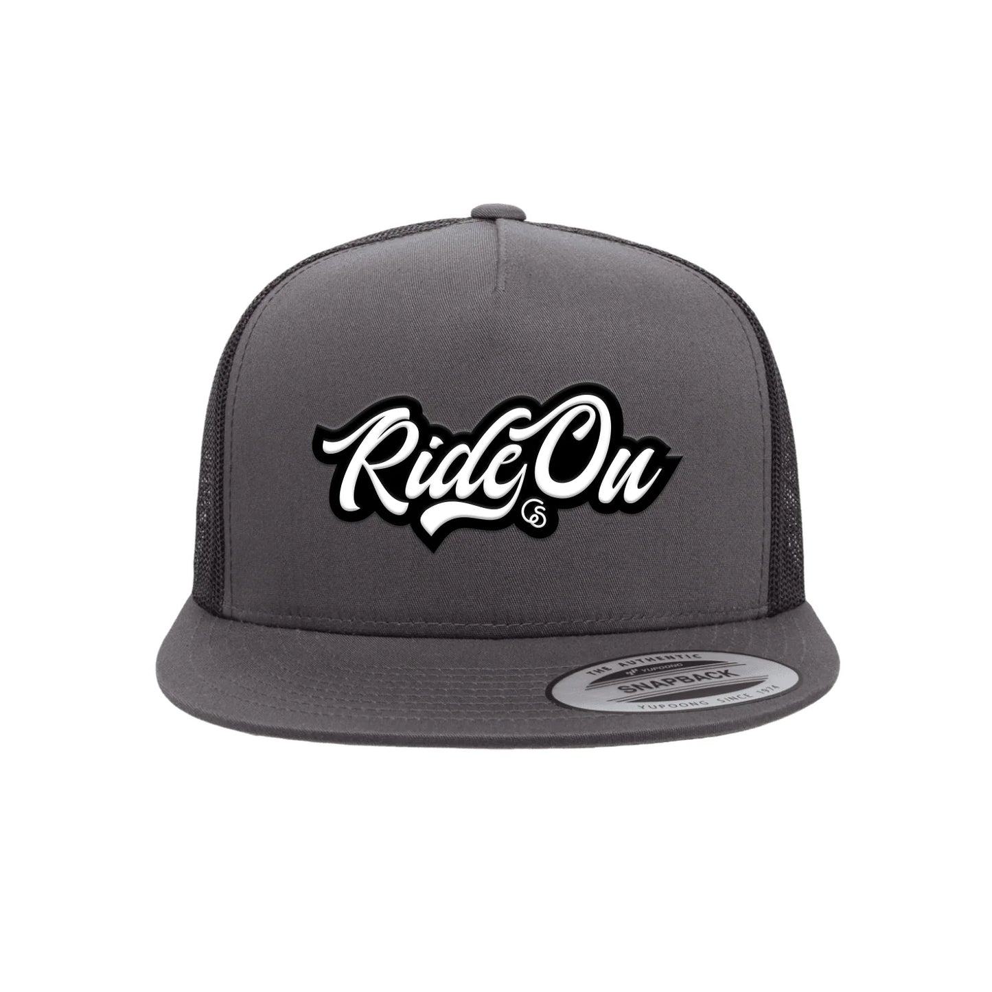 RIDE ON - CHARCOAL/BLACK FLAT BRIM
