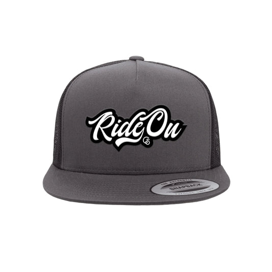 RIDE ON - CHARCOAL/BLACK FLAT BRIM