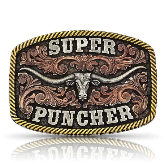 Montana Silversmiths Dale Brisby Super Puncher Longhorn Buckle (A810DBT)