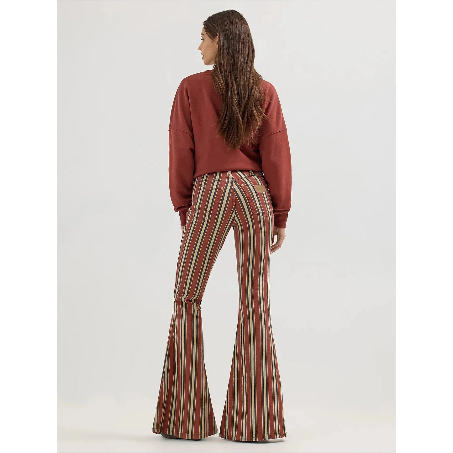 WRANGLER X LAINEY WILSON CLAY DENAY STRIPE BELL BOTTOMS