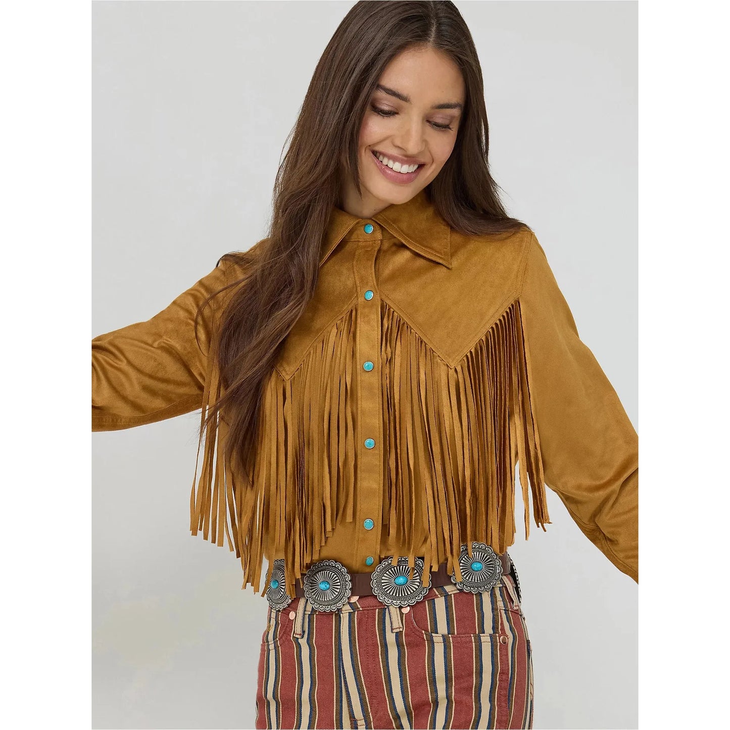 WRANGLER X LAINEY WILSON FRINGE SNAP SHIRT