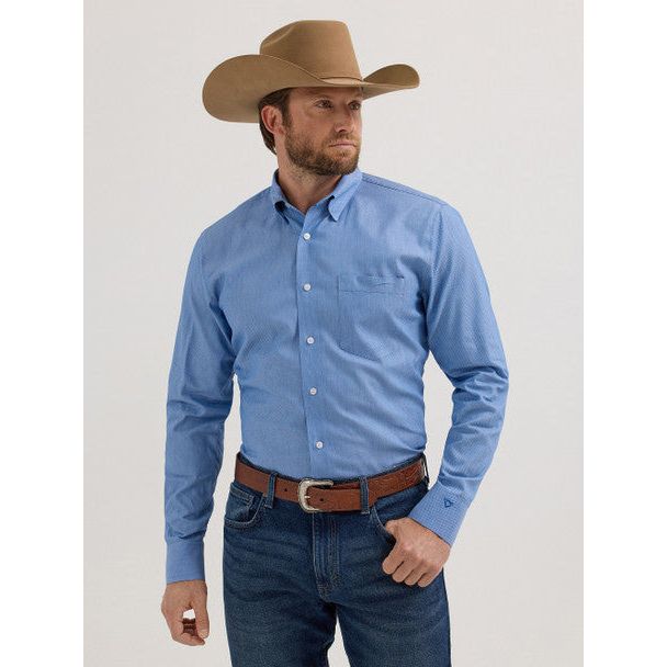 WRANGLER CODY JOHNSON BLUE PRINT - MENS SHIRT - 112357668