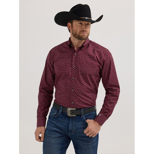 MEN'S WRANGLER CODY JOHNSON ONE POCKET BUTTON DOWN SHIRT - 112357673