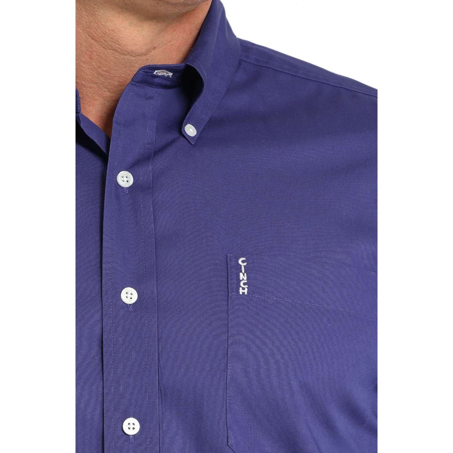 MEN'S MODERN FIT SOLID BUTTON-DOWN WESTERN SHIRT - PURPLE MTW1347121