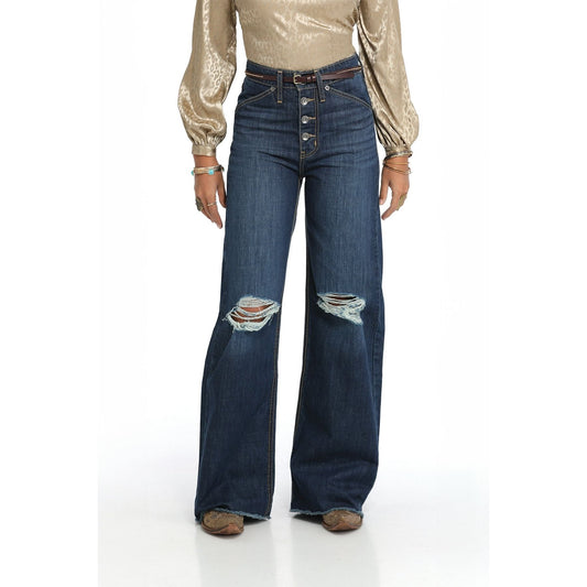 * Cruel Denim Ladies Jean SKYLAR WIDE LEG - DARK STONE CB74854001