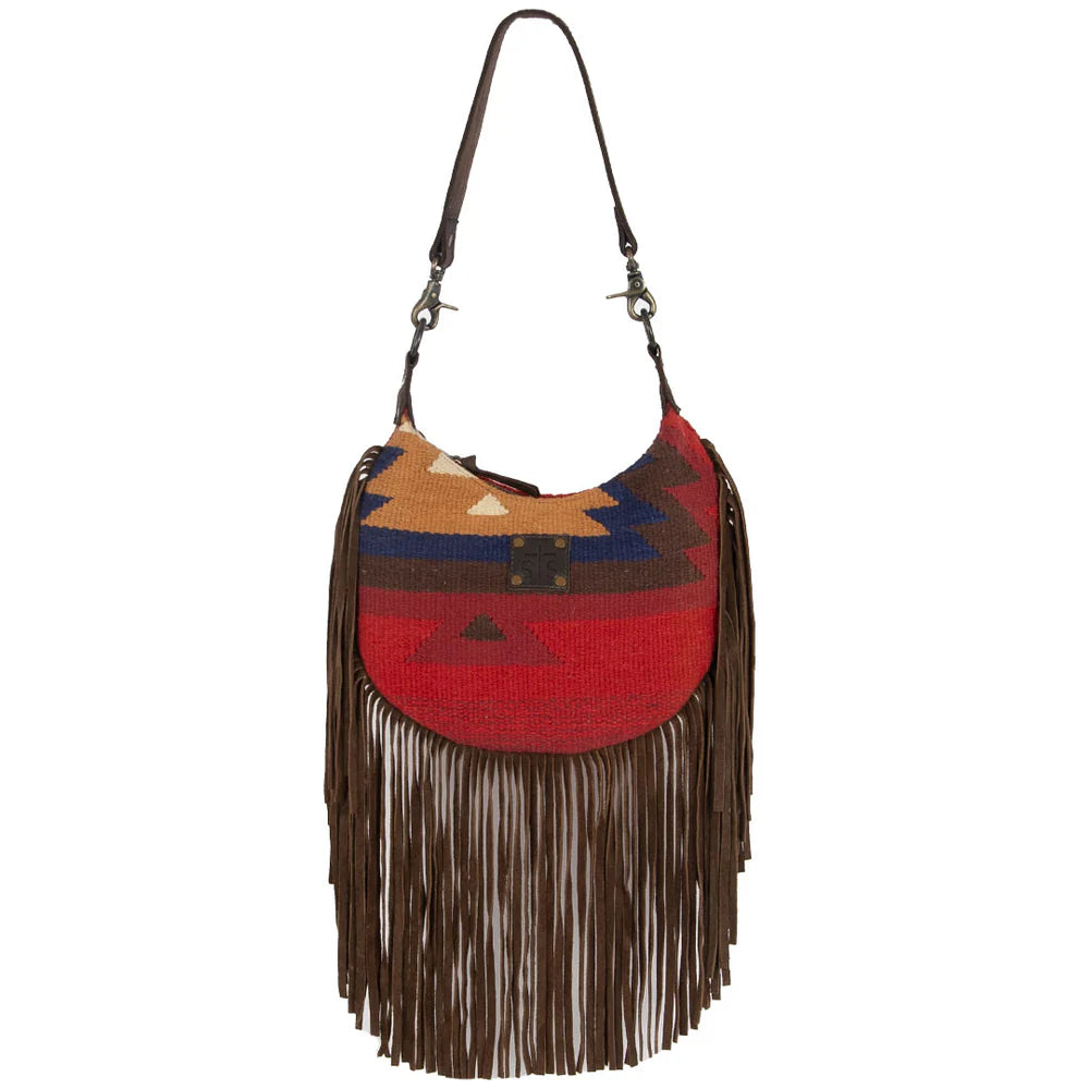 STS CRIMSON SUN NELLIE FRINGE BAG