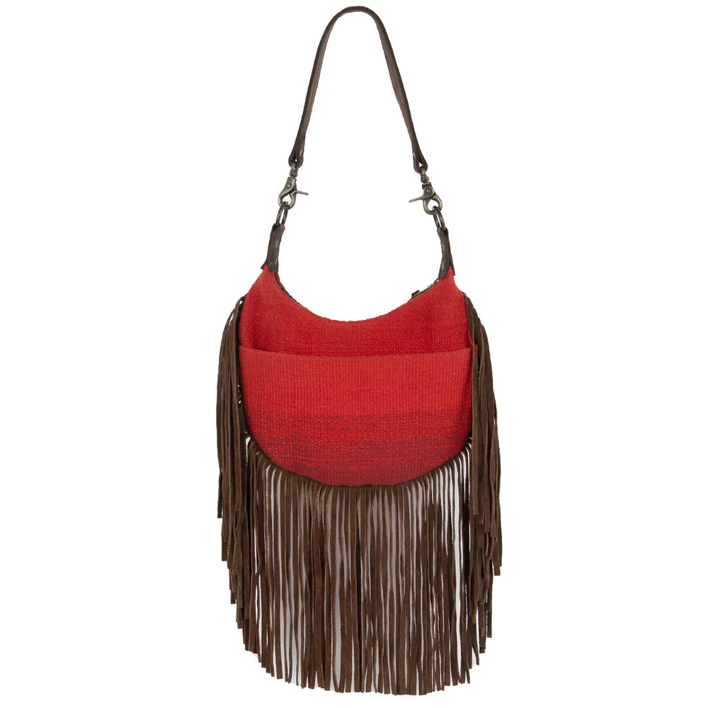 STS CRIMSON SUN NELLIE FRINGE BAG