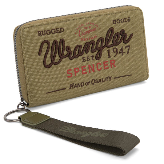 Vintage Wrangler Canvas Zip Wristlet WG136-W006