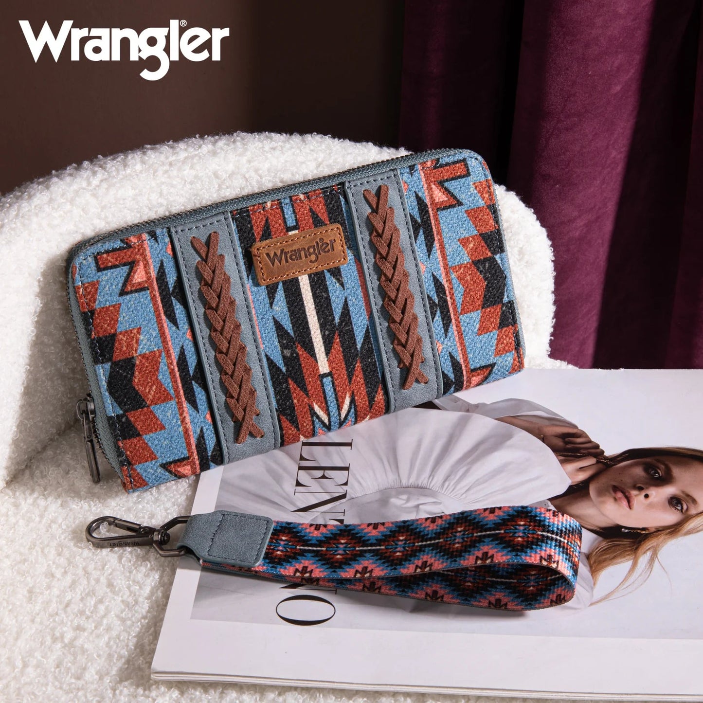 Wrangler Southwestern Art Print wallet