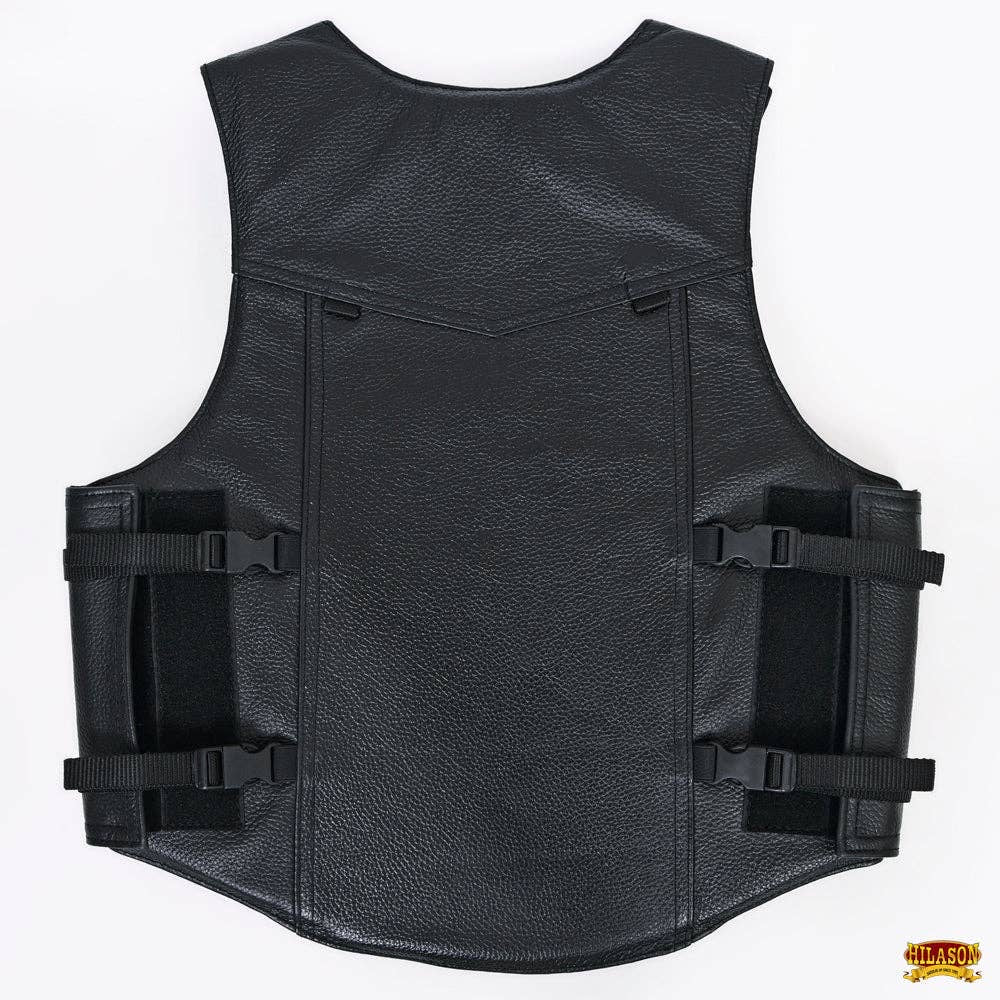 HILASON Equestrian Protective Vest - Leather