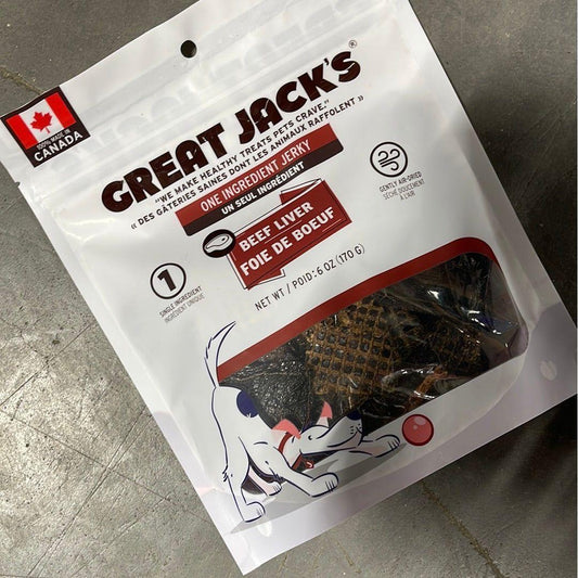 Great Jack’s Beef Liver Jerky Treats 170gr
