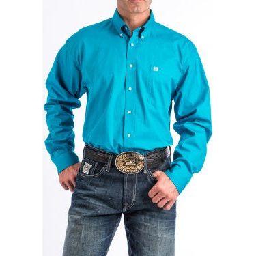 Cinch Men’s Western Shirt - Button Front, Teal MTW1103800