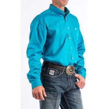 Cinch Men’s Western Shirt - Button Front, Teal MTW1103800