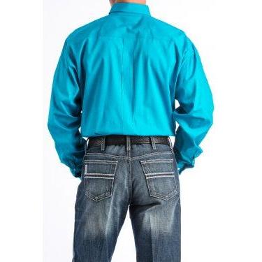 Cinch Men’s Western Shirt - Button Front, Teal MTW1103800