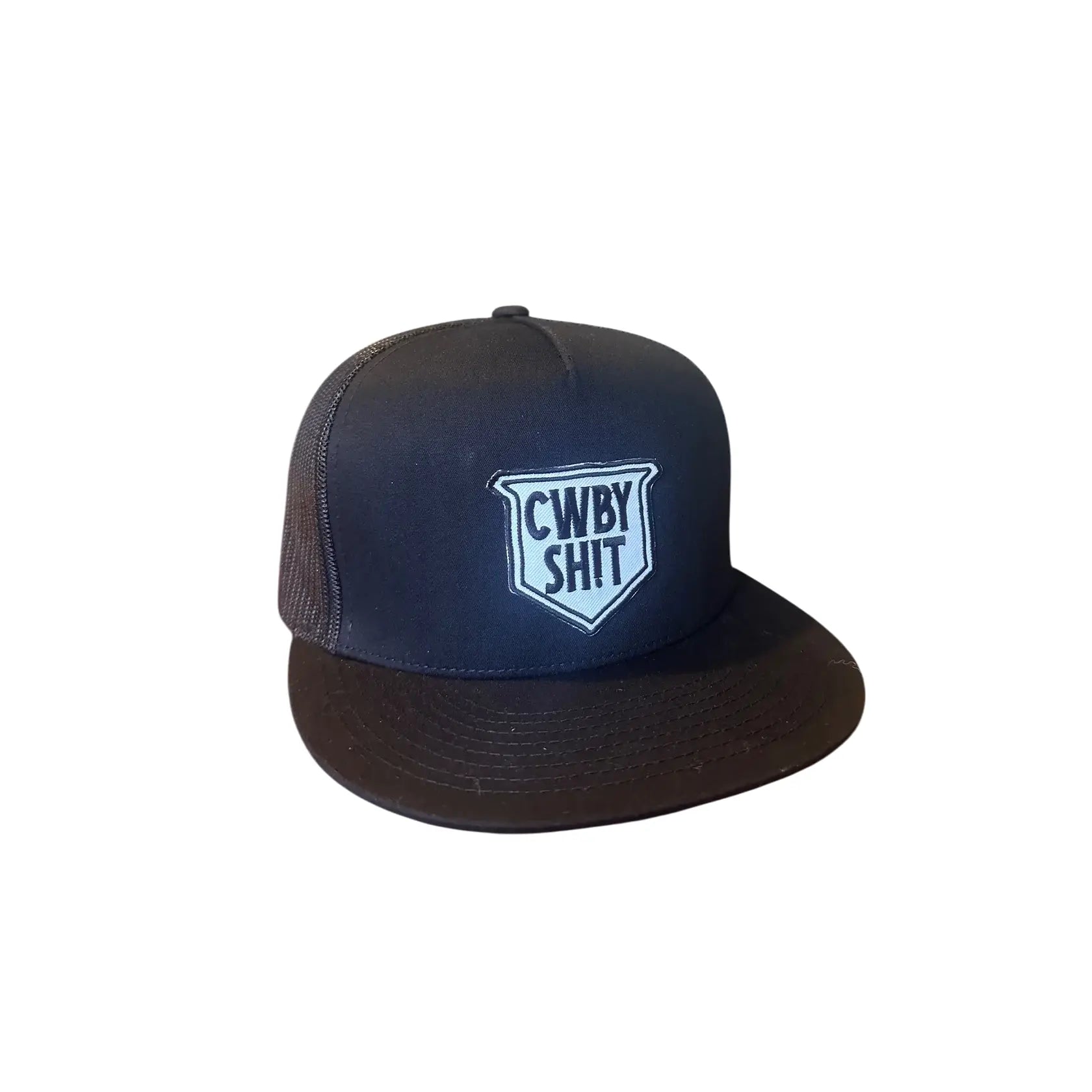 Cowboy Sh*t - Men’s Ball Cap, “The Rimbey”, Black, SnapBack, Flat Brim 236